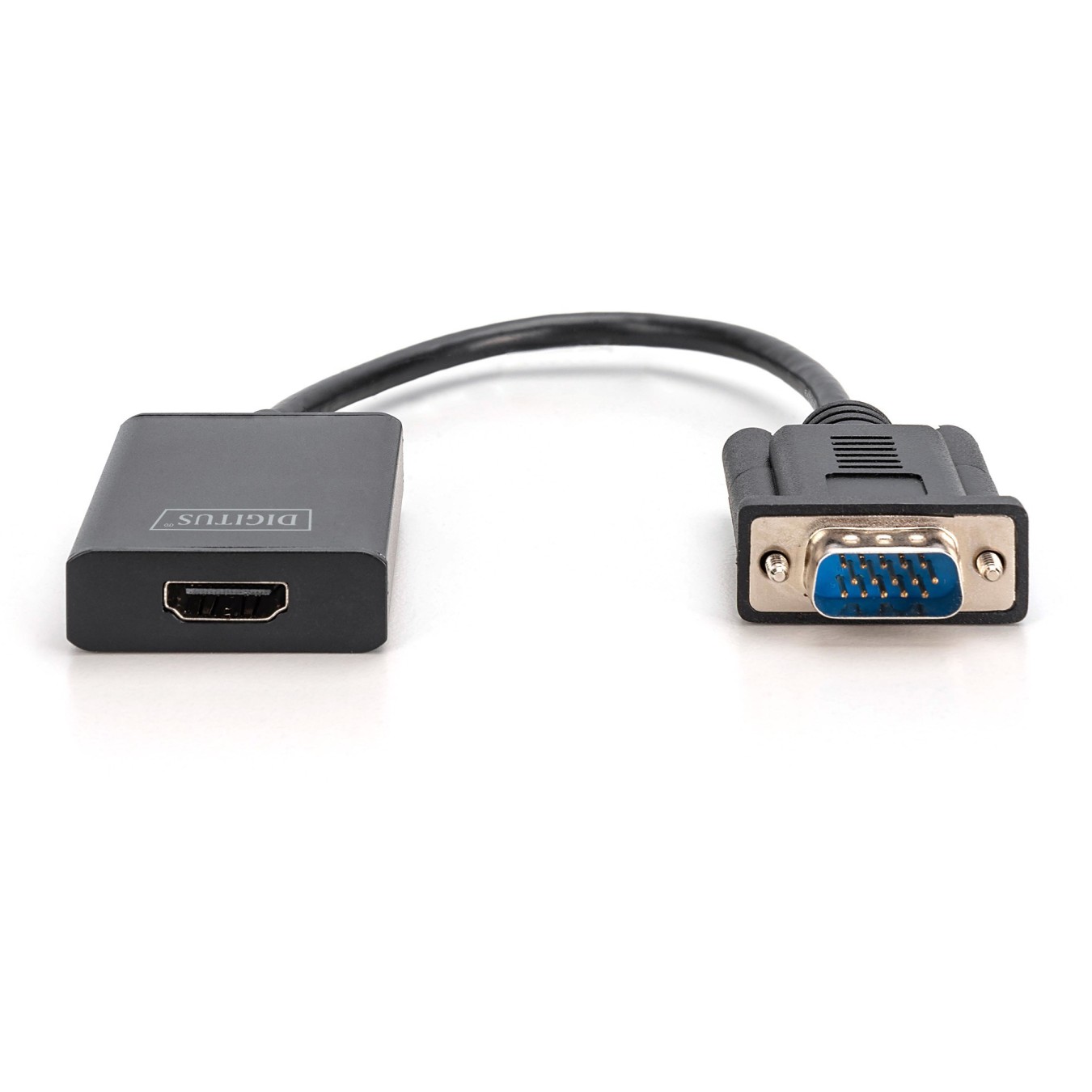 DIGITUS VGA to HDMI + Audio Converter - Black, 0.15 m — Buy in Cyprus with Fast Delivery