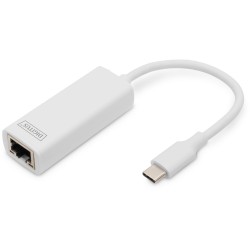Buy DIGITUS USB-C to RJ45 Gigabit Ethernet Adapter - Aluminium, 0.2 m cable in Cyprus, Nicosia, Limassol, Larnaka, Pafos