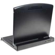 DIGITUS Modular Console 17" TFT - 17TFT.1-Port - Black, German Keyboard, 1-Port KVM & Touchpad