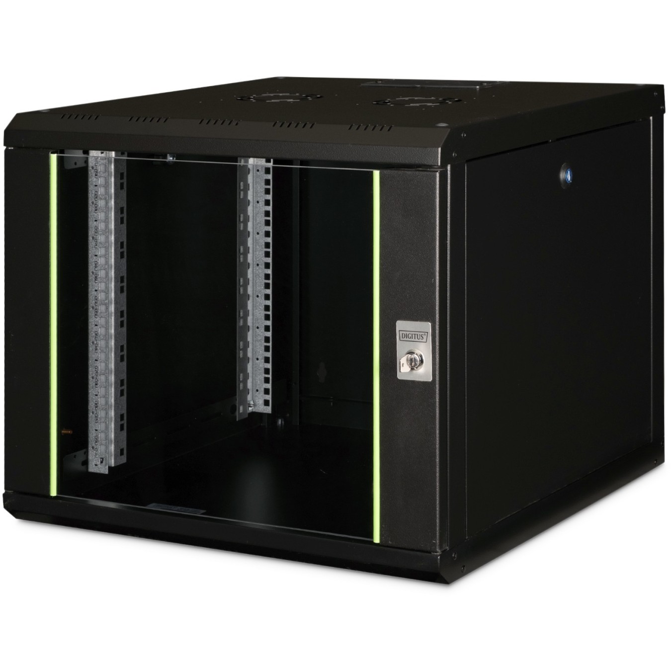 DIGITUS Wandgehäuse Unique 9HE 509x600x600mm schwarz - Wall-mount cabinet, 9U, 600mm depth — Buy in Cyprus with Fast Delivery