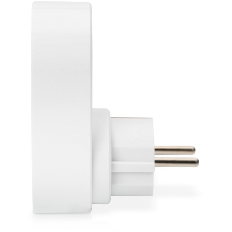 Buy DIGITUS Universal Socket Adapter with 2 x USB-A - Indoor, IP20 - Grey/White in Cyprus, Nicosia, Limassol, Larnaka, Pafos