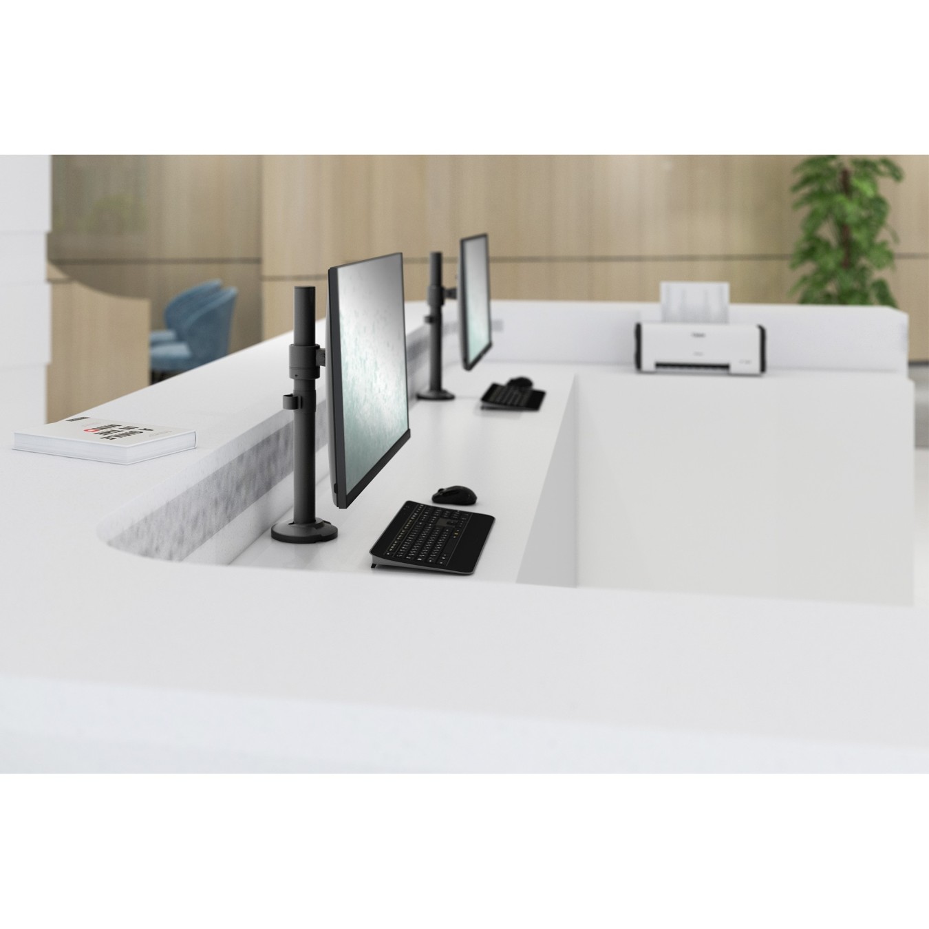 Desk Mount for 1 Monitor 15-32in, 8 kg - DA-90397 - Black DIGITUS Pole Mount — Buy in Cyprus with Fast Delivery