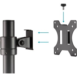 Buy Desk Mount for 1 Monitor 15-32in, 8 kg - DA-90397 - Black DIGITUS Pole Mount in Cyprus, Nicosia, Limassol, Larnaka, Pafos