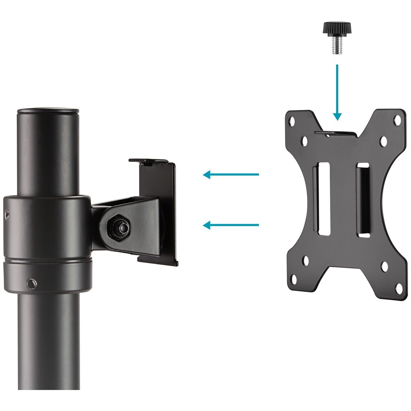 Desk Mount for 1 Monitor 15-32in, 8 kg - DA-90397 - Black DIGITUS Pole Mount — Buy in Cyprus with Fast Delivery