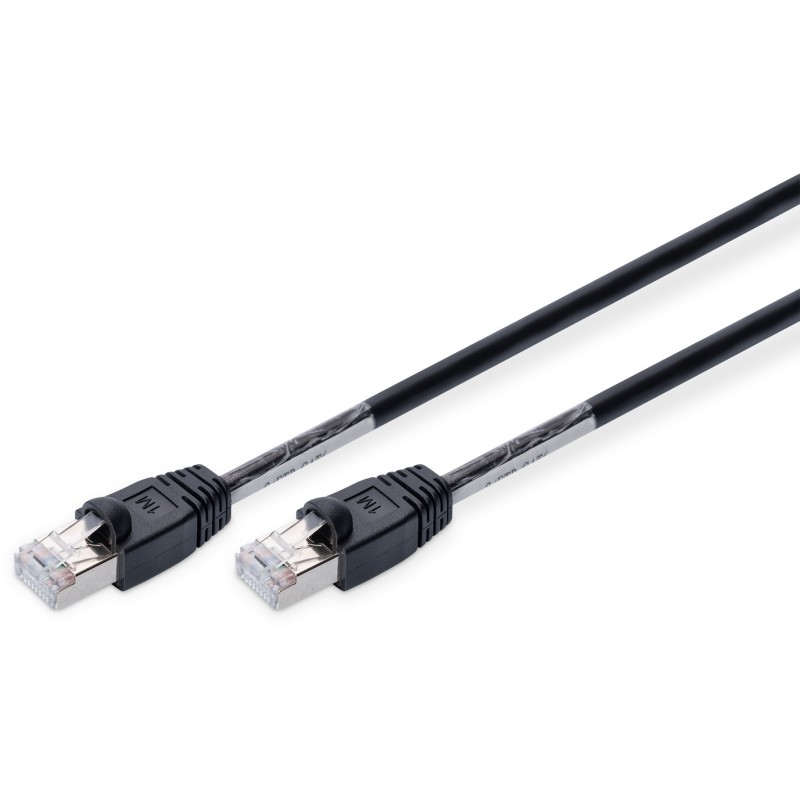 Buy DIGITUS Patch Cable Cat6 S/FTP 1.0m Outdoor - RJ-45 to RJ-45, Black in Cyprus, Nicosia, Limassol, Larnaka, Pafos
