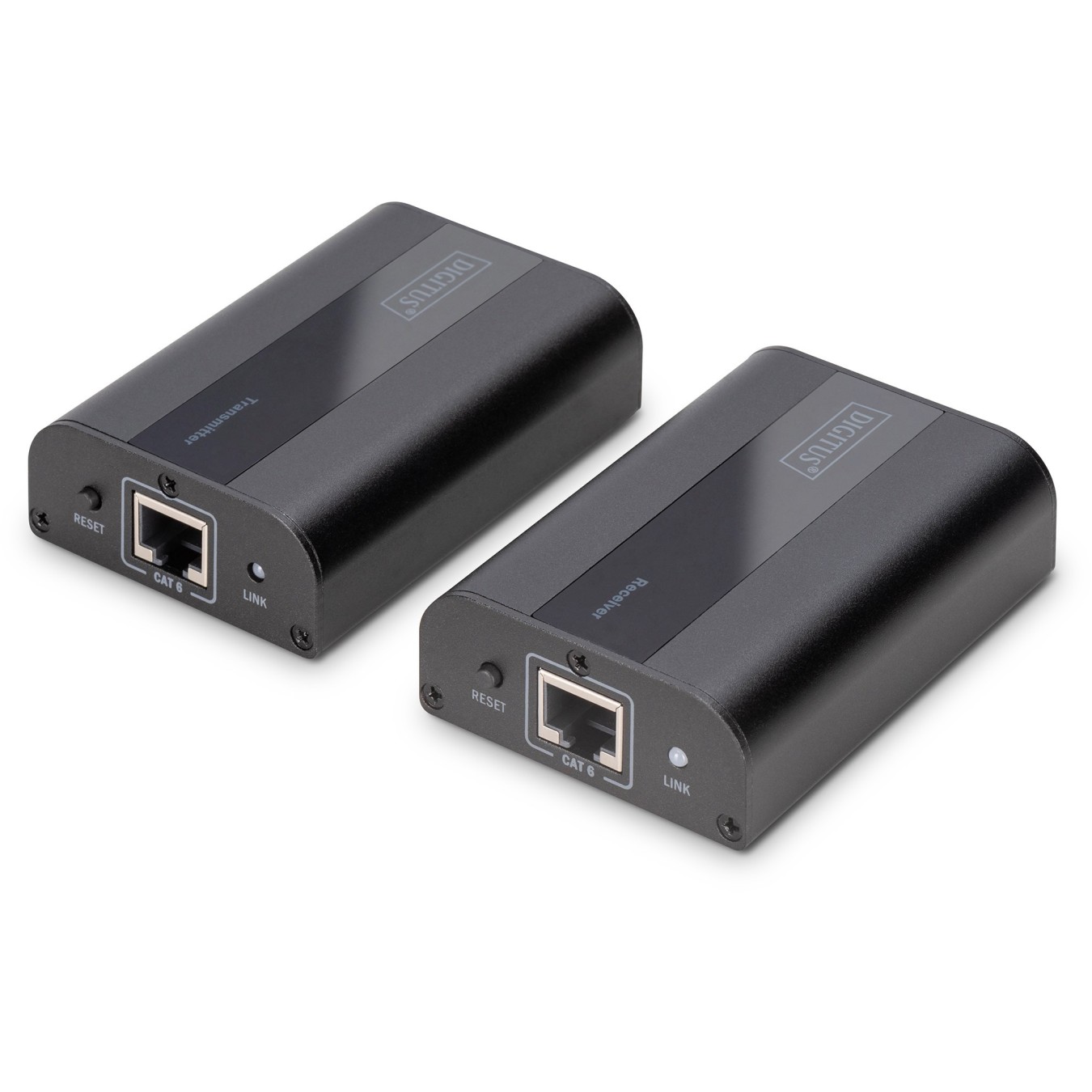 DIGITUS HDMI Extender Set Cat6/6a/7 - 4K 60Hz - Transmitter & Receiver - 70 m - Black — Buy in Cyprus with Fast Delivery