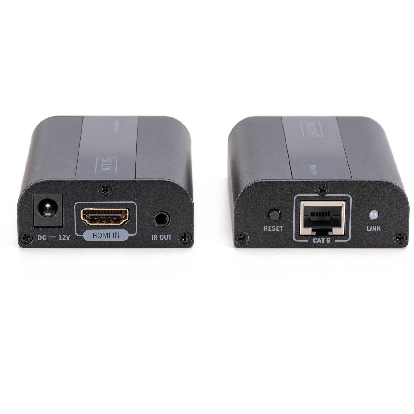 DIGITUS HDMI Extender Set Cat6/6a/7 - 4K 60Hz - Transmitter & Receiver - 70 m - Black — Buy in Cyprus with Fast Delivery