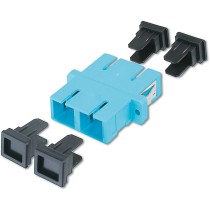 DIGITUS SC/SC Duplex Multimode Fiber Optic Coupler - Turquoise — Buy in Cyprus with Fast Delivery