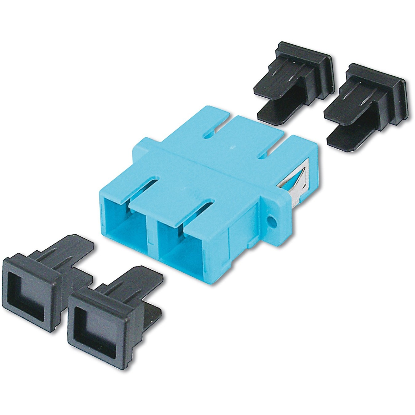 DIGITUS SC/SC Duplex Multimode Fiber Optic Coupler - Turquoise — Buy in Cyprus with Fast Delivery