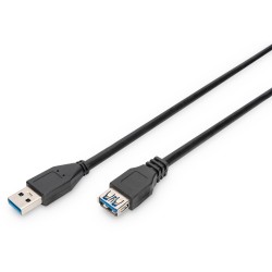 Buy Digitus USB 3.0 Extension Cable Type A to A - 3.0 m - Black in Cyprus, Nicosia, Limassol, Larnaka, Pafos