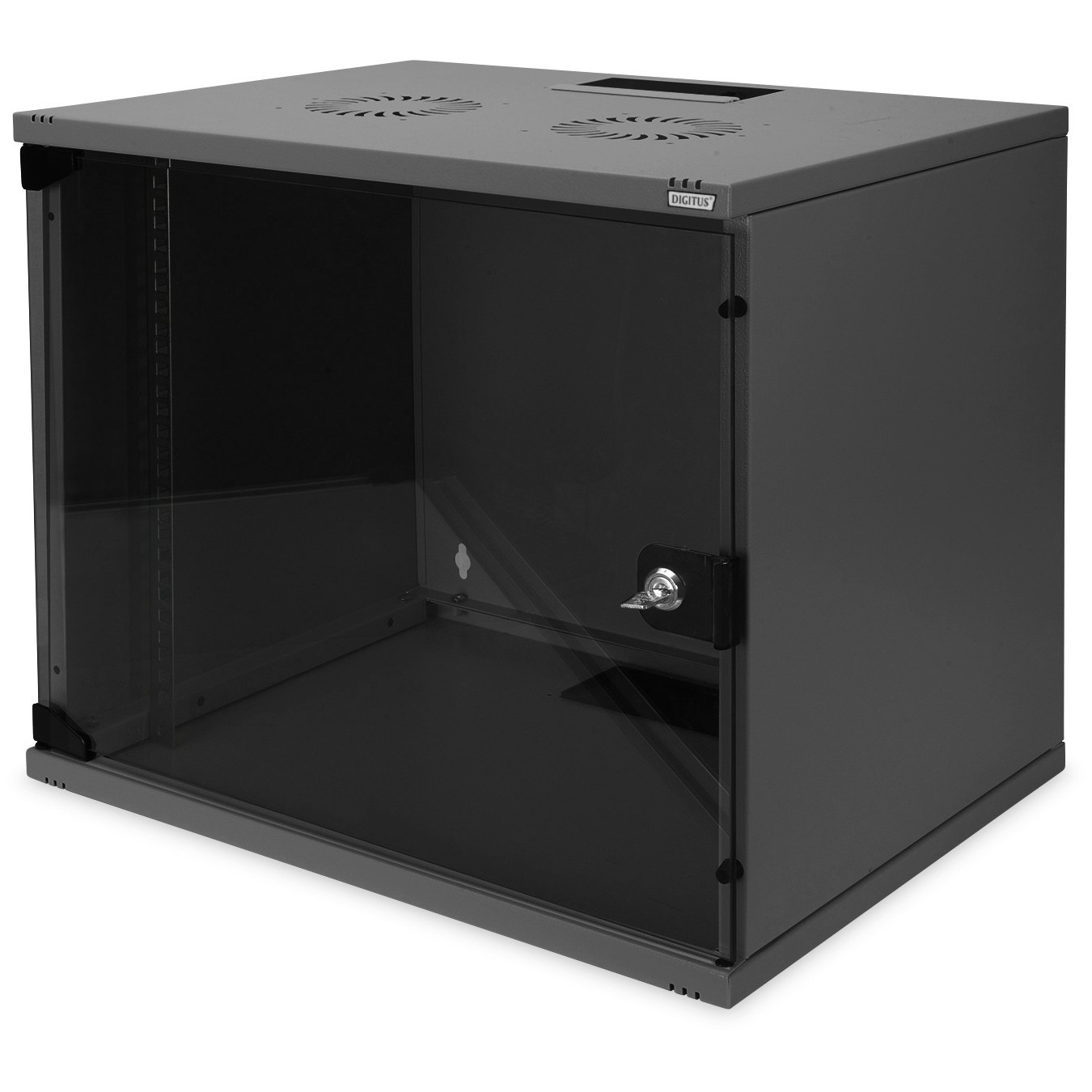 DIGITUS Wall-Mounted Cabinet SOHO 9U 460x540x400 mm - Black — Buy in Cyprus with Fast Delivery