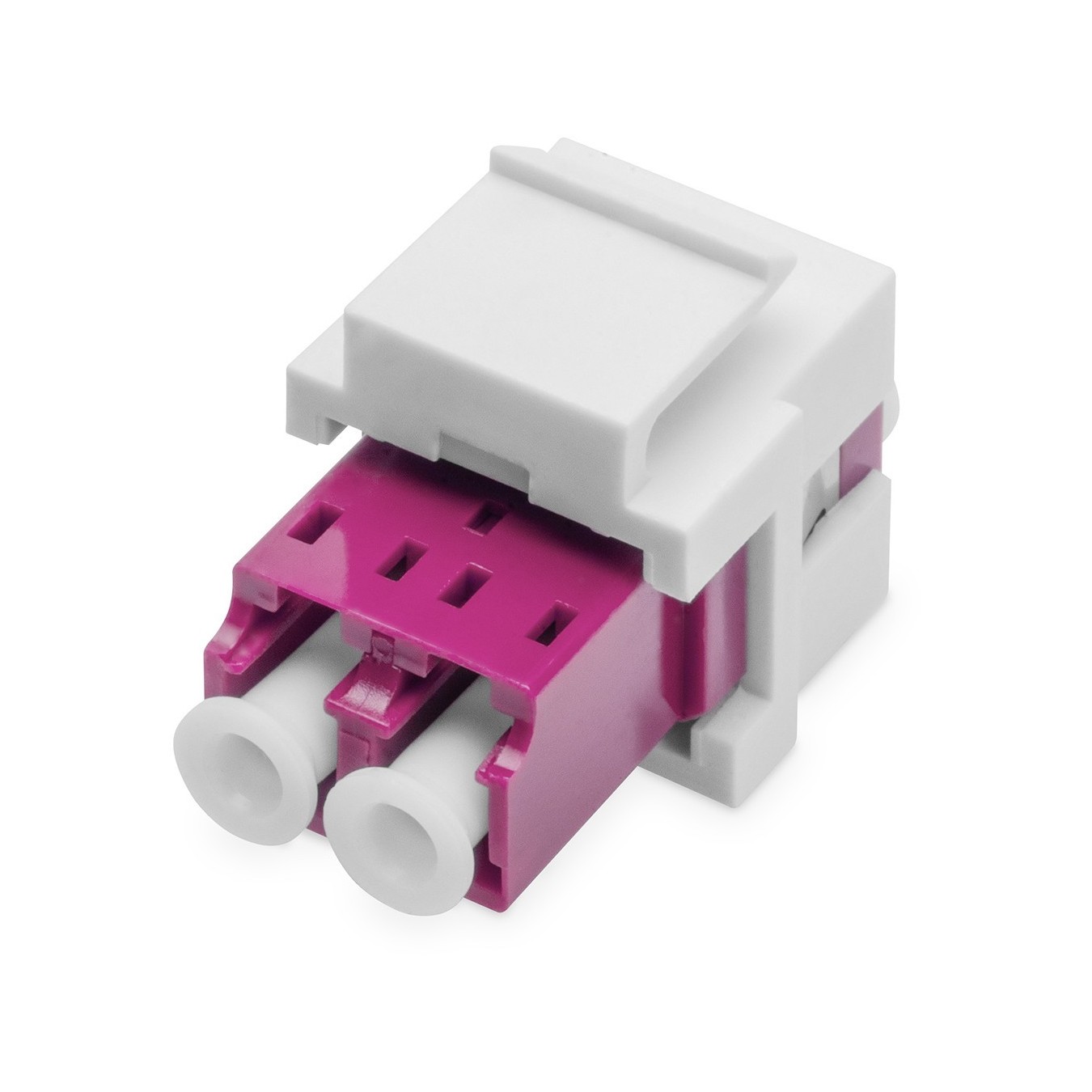 DIGITUS LC-LC Duplex Keystone Module, Multimode OM4 - OM4 multimode fiber, LC duplex keystone