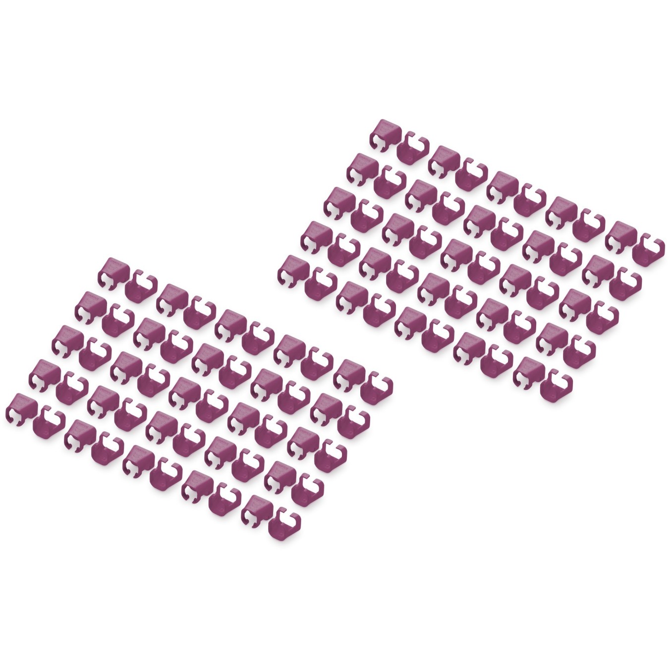 Digitus Color Coding Clips for Patch Cables - Magenta (Color: Magenta, Cable standard: Cat5e/6)