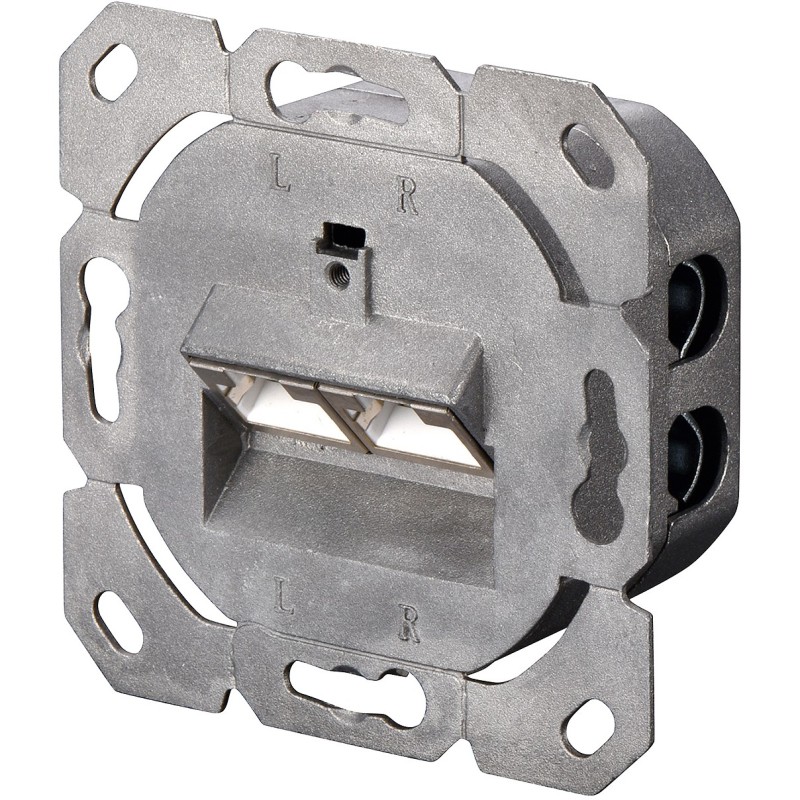 Buy DIGITUS RJ45 Socket Cat5e 2xRJ45 Shielded, Surface-Mounted - (Color: White) in Cyprus, Nicosia, Limassol, Larnaka, Pafos