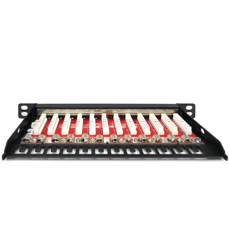 Buy DIGITUS Cat.6A Shielded Slim Patch Panel - 0.5U - 12-Port in Cyprus, Nicosia, Limassol, Larnaka, Pafos