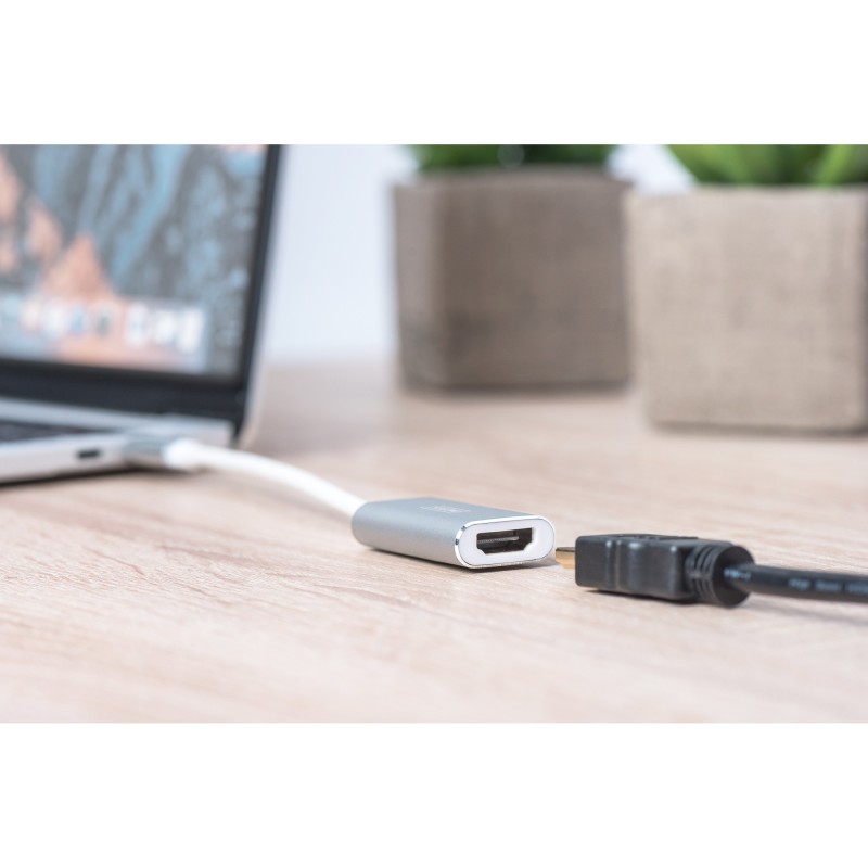 Buy DIGITUS USB-C to HDMI Adapter 4K - AG9310 - Silver in Cyprus, Nicosia, Limassol, Larnaka, Pafos