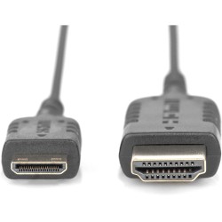 Buy DIGITUS HDMI Cable C-A, HighFlex St St 2.0m - Black in Cyprus, Nicosia, Limassol, Larnaka, Pafos