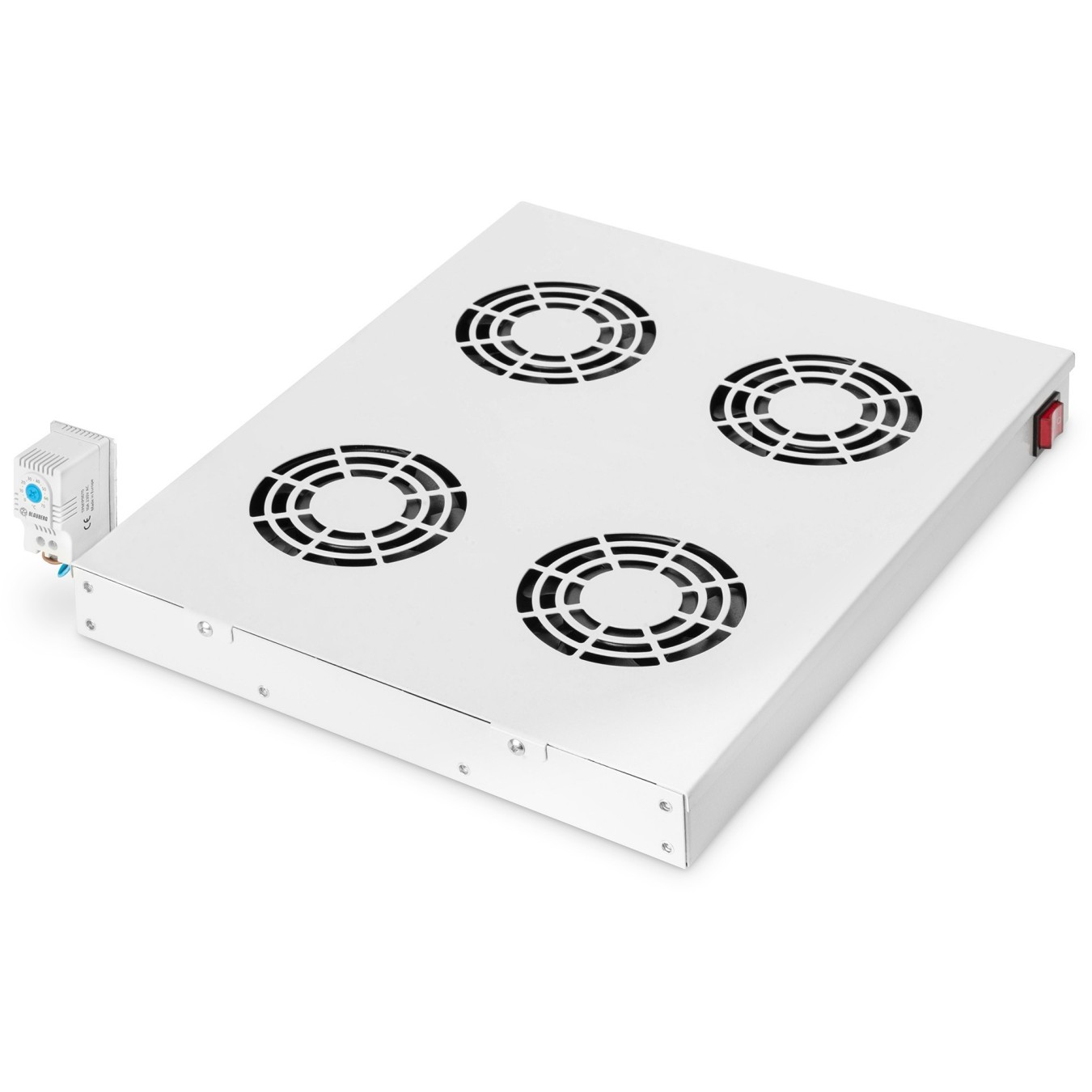 DIGITUS Ventilation Insertion Unit - Gray - 4 Fans — Buy in Cyprus with Fast Delivery