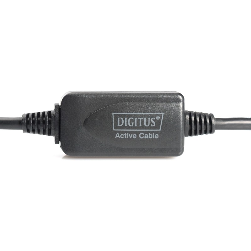 Buy DIGITUS USB 2.0 Active Extension Cable - USB-A to USB-A - 10 m - Black in Cyprus, Nicosia, Limassol, Larnaka, Pafos