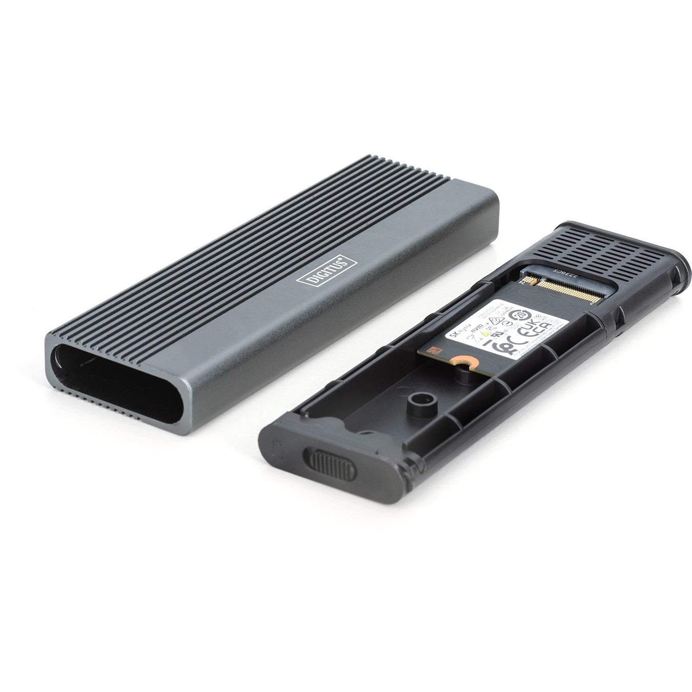 DIGITUS USB 3.1 Gen2 NVMe M.2 + SATA SSD Enclosure - Aluminum — Buy in Cyprus with Fast Delivery