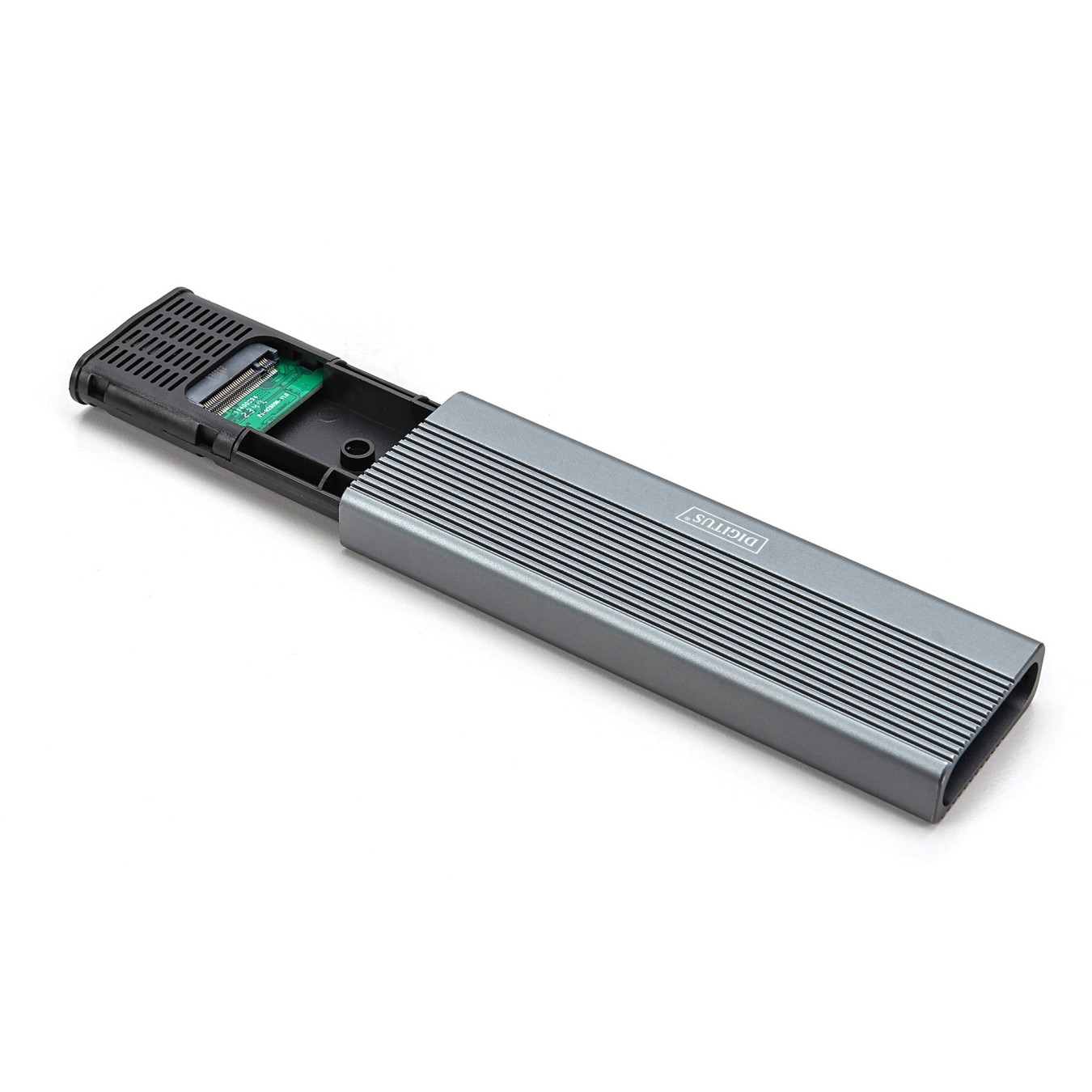 DIGITUS USB 3.1 Gen2 NVMe M.2 + SATA SSD Enclosure - Aluminum — Buy in Cyprus with Fast Delivery