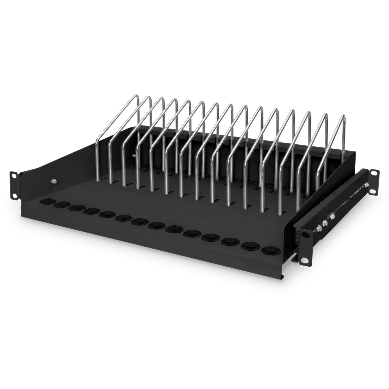 DIGITUS Pull-out Shelf for 14 Devices - Phone, Tablet, Notebook Rack Cabinet Accessory — Buy in Cyprus with Fast Delivery