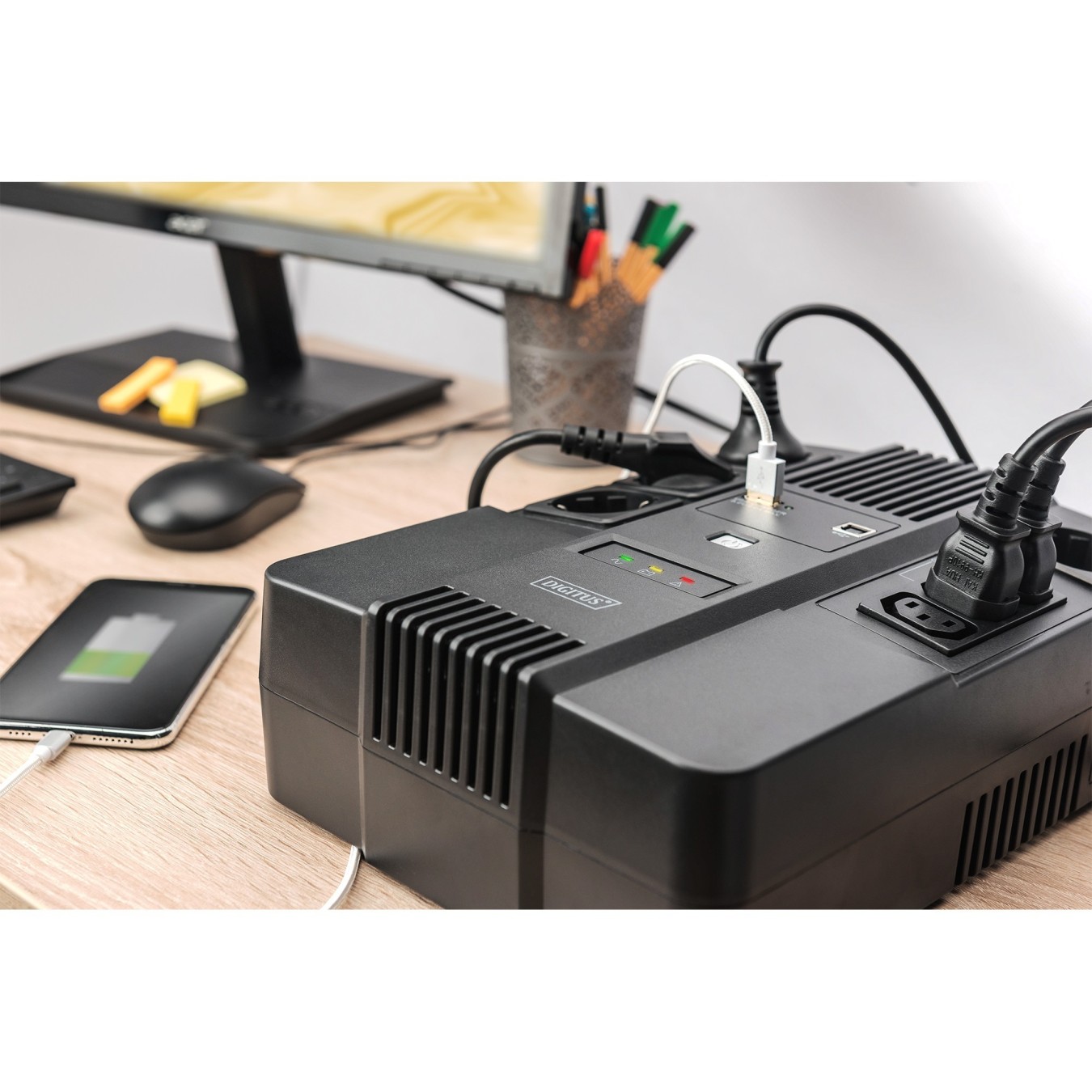 DIGITUS USV 600VA AllinOne 360W Line-Interactive — Buy in Cyprus with Fast Delivery