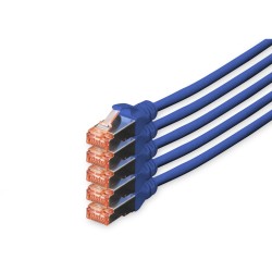 Buy DIGITUS Cat6 S/FTP Patch Cable - 5 pcs - 10 m - Blue in Cyprus, Nicosia, Limassol, Larnaka, Pafos