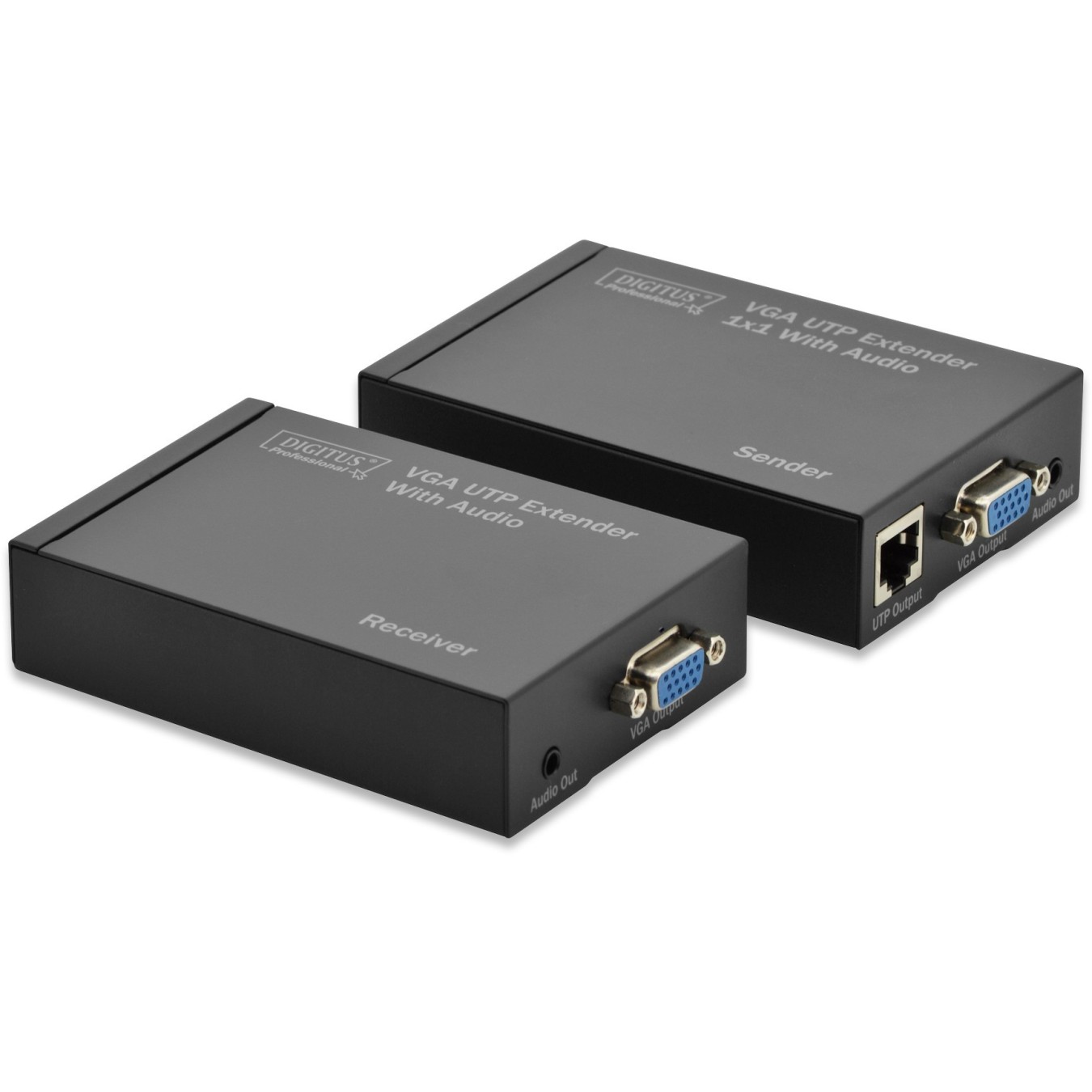DIGITUS VGA Extender UTP Set - VGA over Cat5 - Up to 300 m — Buy in Cyprus with Fast Delivery