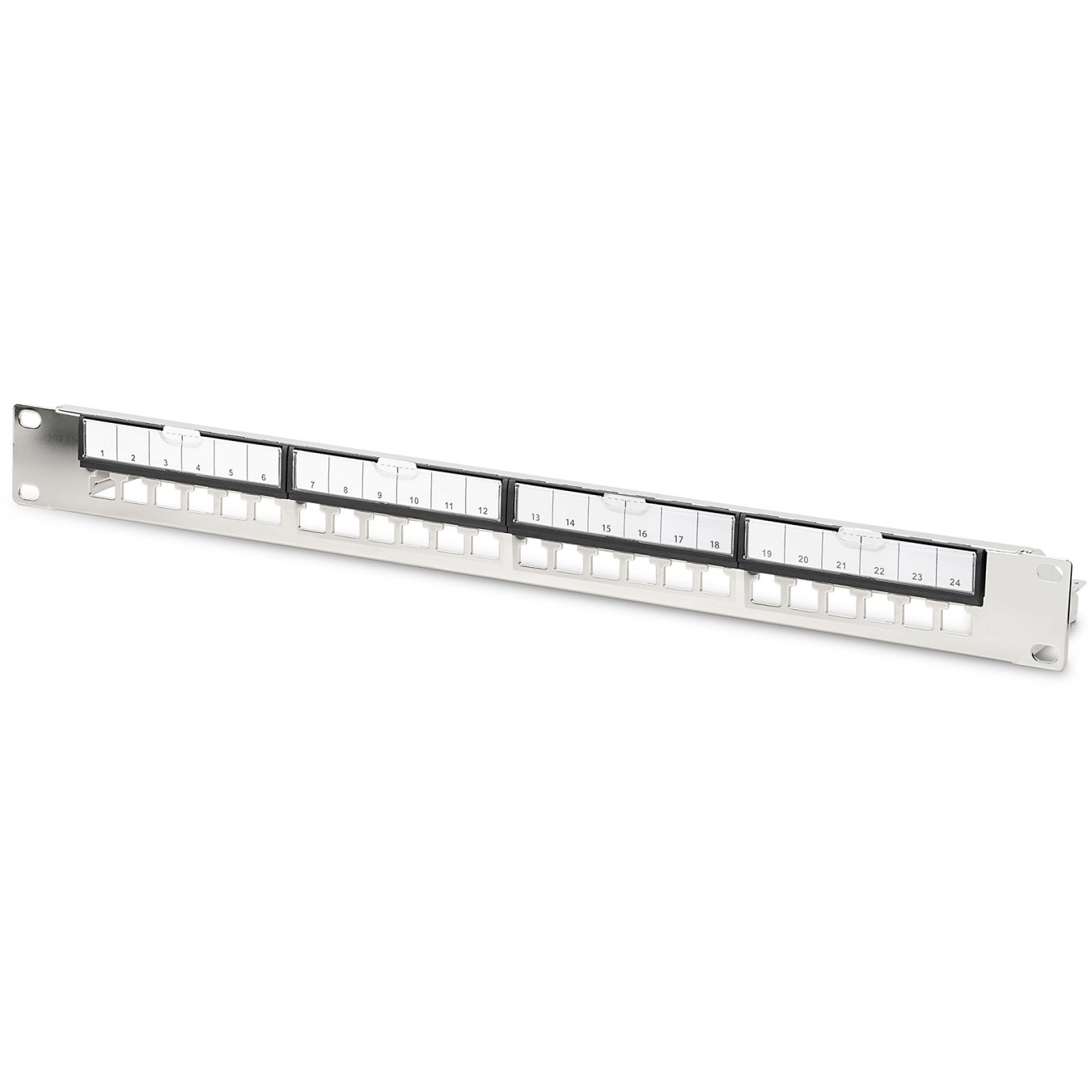 DIGITUS Patch Panel Shielded 24-Port 19\" Blank - 1U Rack Mount — Buy in Cyprus with Fast Delivery