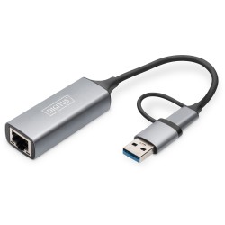 Buy USB-C to 2.5G Ethernet Adapter - DIGITUS - USB-C Gen 3.1, compact dongle in Cyprus, Nicosia, Limassol, Larnaka, Pafos