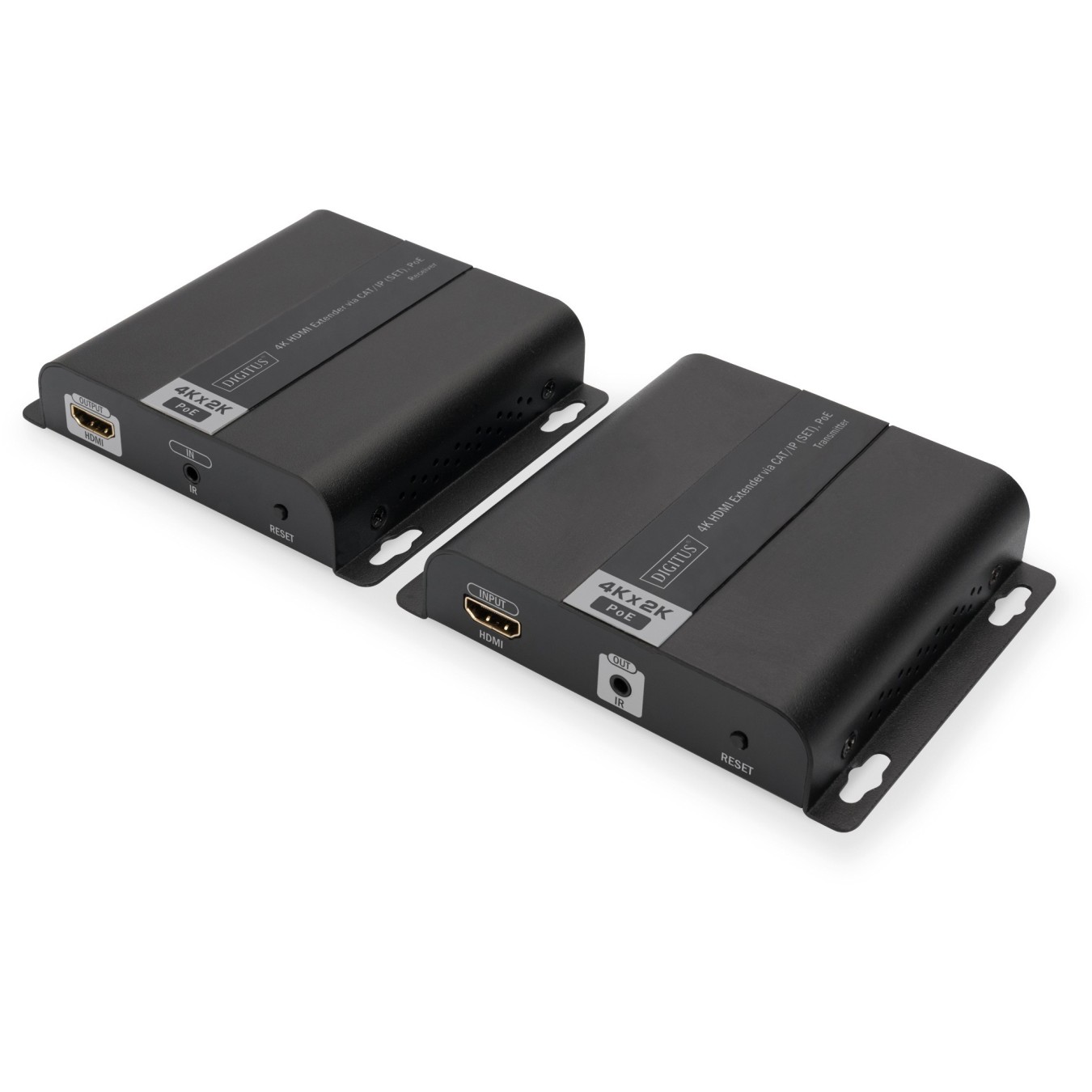 DIGITUS 4K HDMI Extender over CAT IP (Set) - PoE Transmitter & Receiver Kit — Buy in Cyprus with Fast Delivery