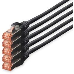 Buy DIGITUS CAT6 S/FTP Patch Cable - 5x10m - Black in Cyprus, Nicosia, Limassol, Larnaka, Pafos