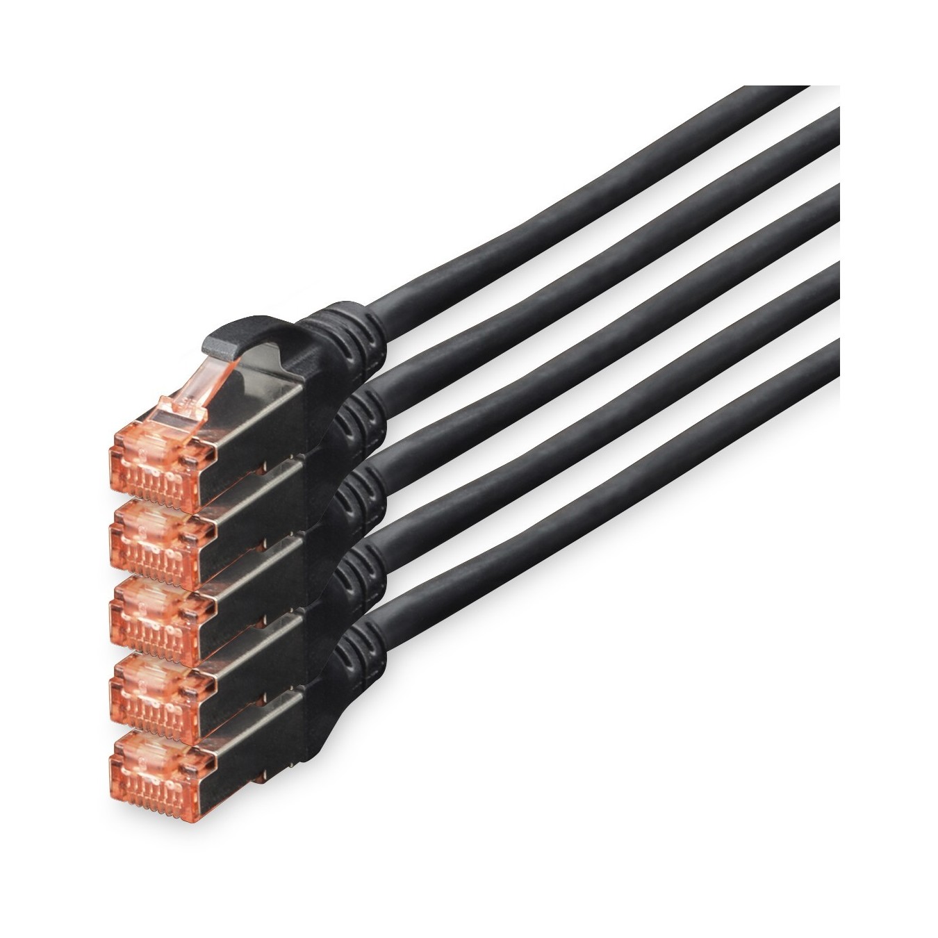 DIGITUS CAT6 S/FTP Patch Cable - 5x10m - Black — Buy in Cyprus with Fast Delivery