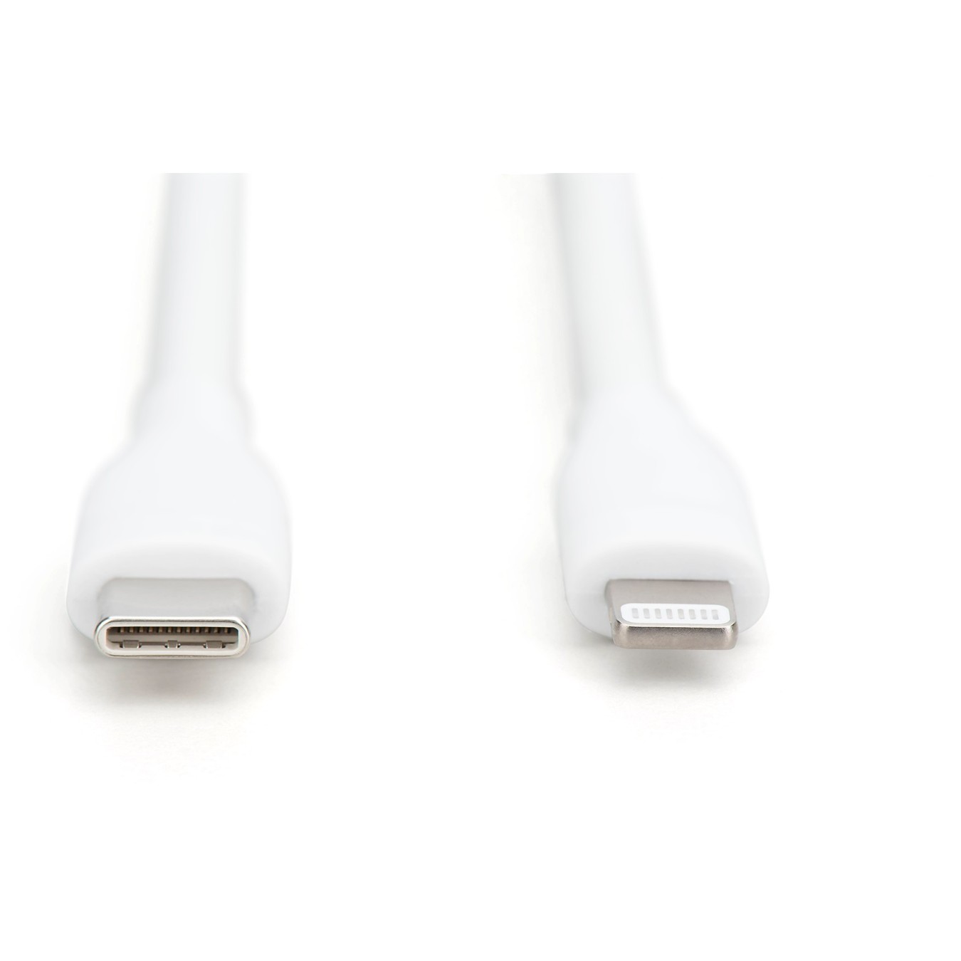 DIGITUS USB 2.0 Cable Type-C to Lightning - Silicone, 2m, White — Buy in Cyprus with Fast Delivery