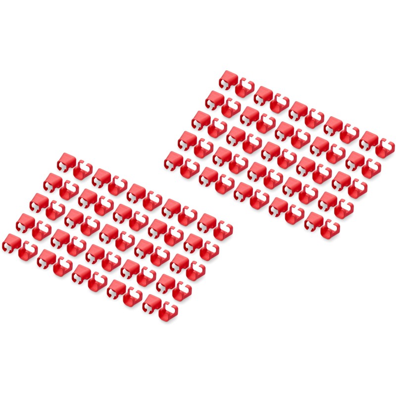 Buy DIGITUS Color Clips for Patch Cables RJ45 - Red - 100 pcs in Cyprus, Nicosia, Limassol, Larnaka, Pafos