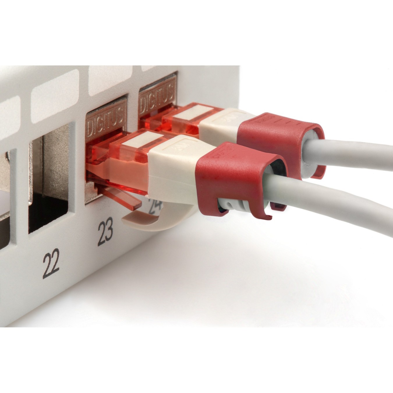 DIGITUS Color Clips for Patch Cables RJ45 - Red - 100 pcs — Buy in Cyprus with Fast Delivery