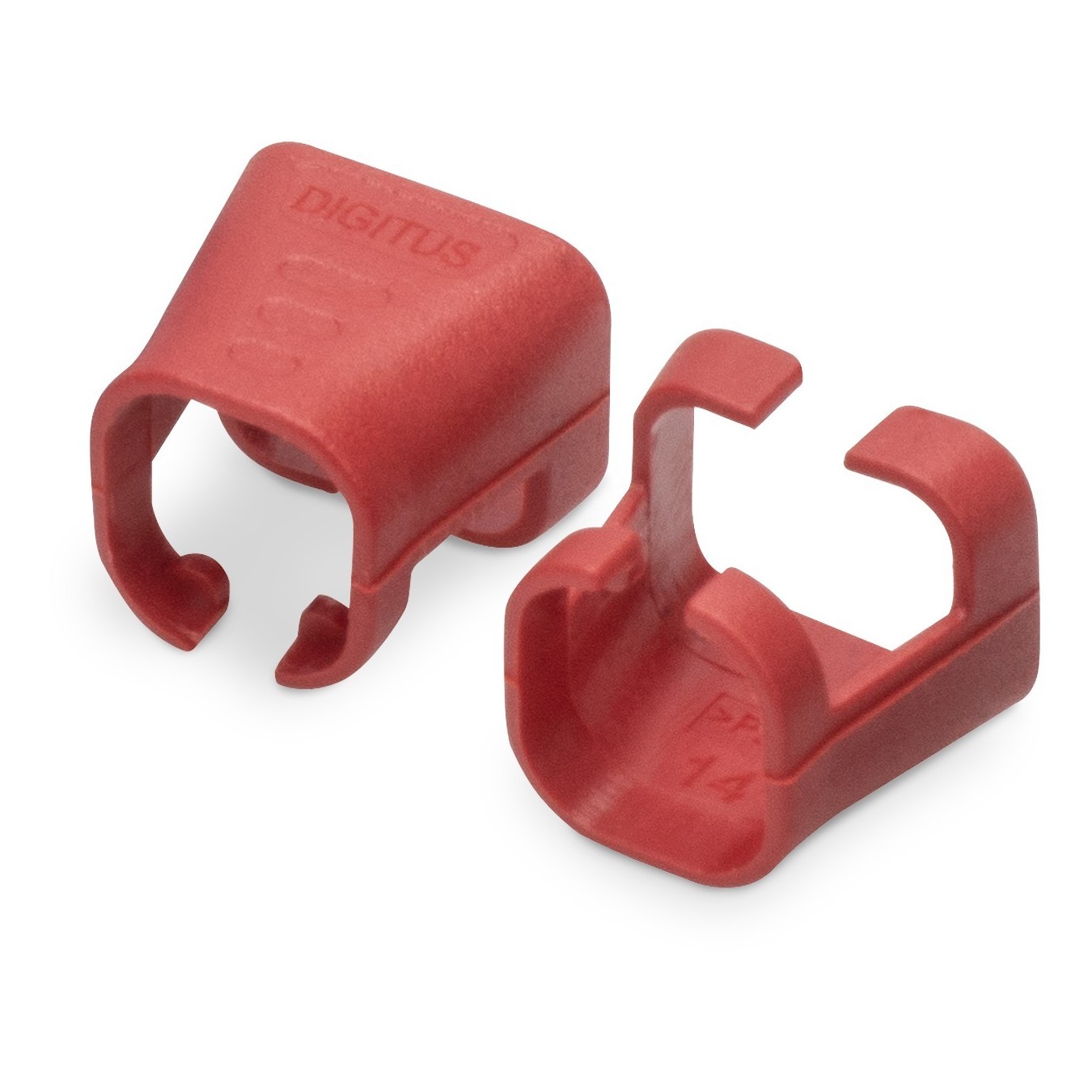 DIGITUS Color Clips for Patch Cables RJ45 - Red - 100 pcs — Buy in Cyprus with Fast Delivery