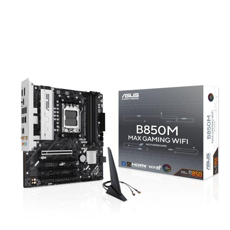 Buy ASUS B850M MAX Gaming WIFI - B850M - AM5 Micro-ATX, DDR5, 4x DIMM, Wi-Fi, 25... in Cyprus, Nicosia, Limassol, Larnaka, Pafos