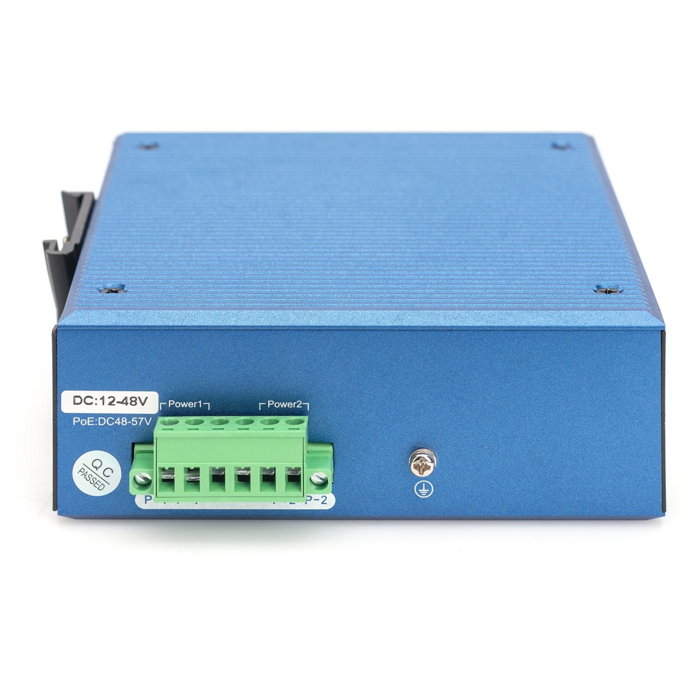 Digitus 8+4P Industrial Gigabit PoE Switch - Unmanaged, 8x RJ45 + 2x SFP/SFP+, IP40, Metal — Buy in Cyprus with Fast Delivery