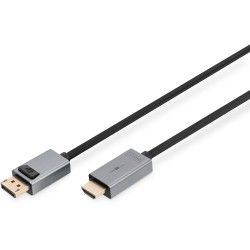 Buy Digitus DisplayPort to HDMI Cable - Aluminum, 1.8 m, 4K in Cyprus, Nicosia, Limassol, Larnaka, Pafos