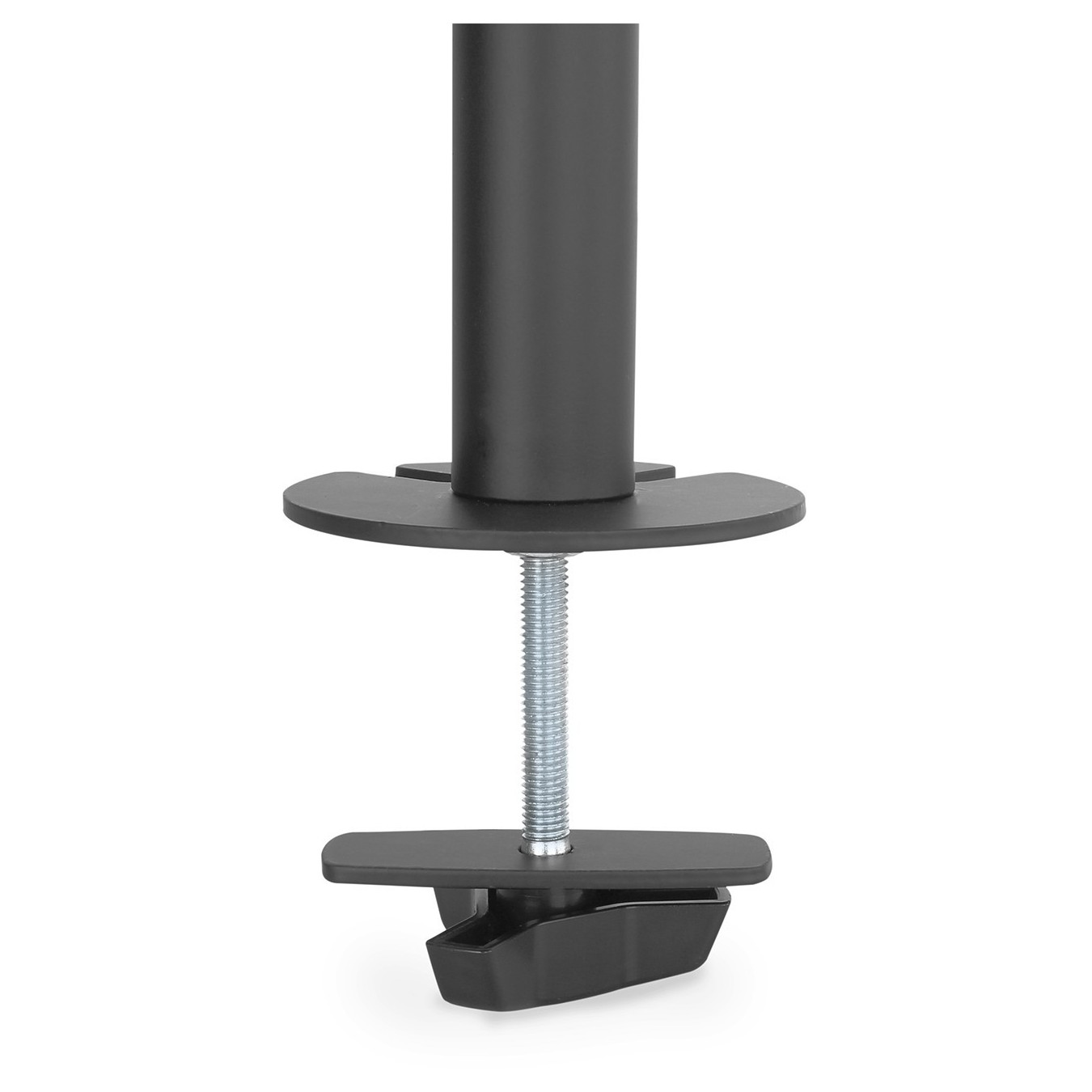 DIGITUS Dual Monitor Vertical Mount 17-32in (43-81cm) Desk Clamp - 2x Arm, 8 kg per arm - Black