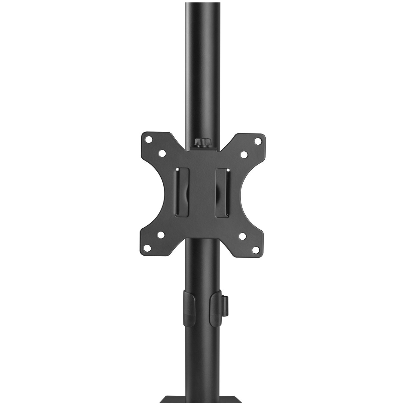 DIGITUS Dual Monitor Vertical Mount 17-32in (43-81cm) Desk Clamp - 2x Arm, 8 kg per arm - Black