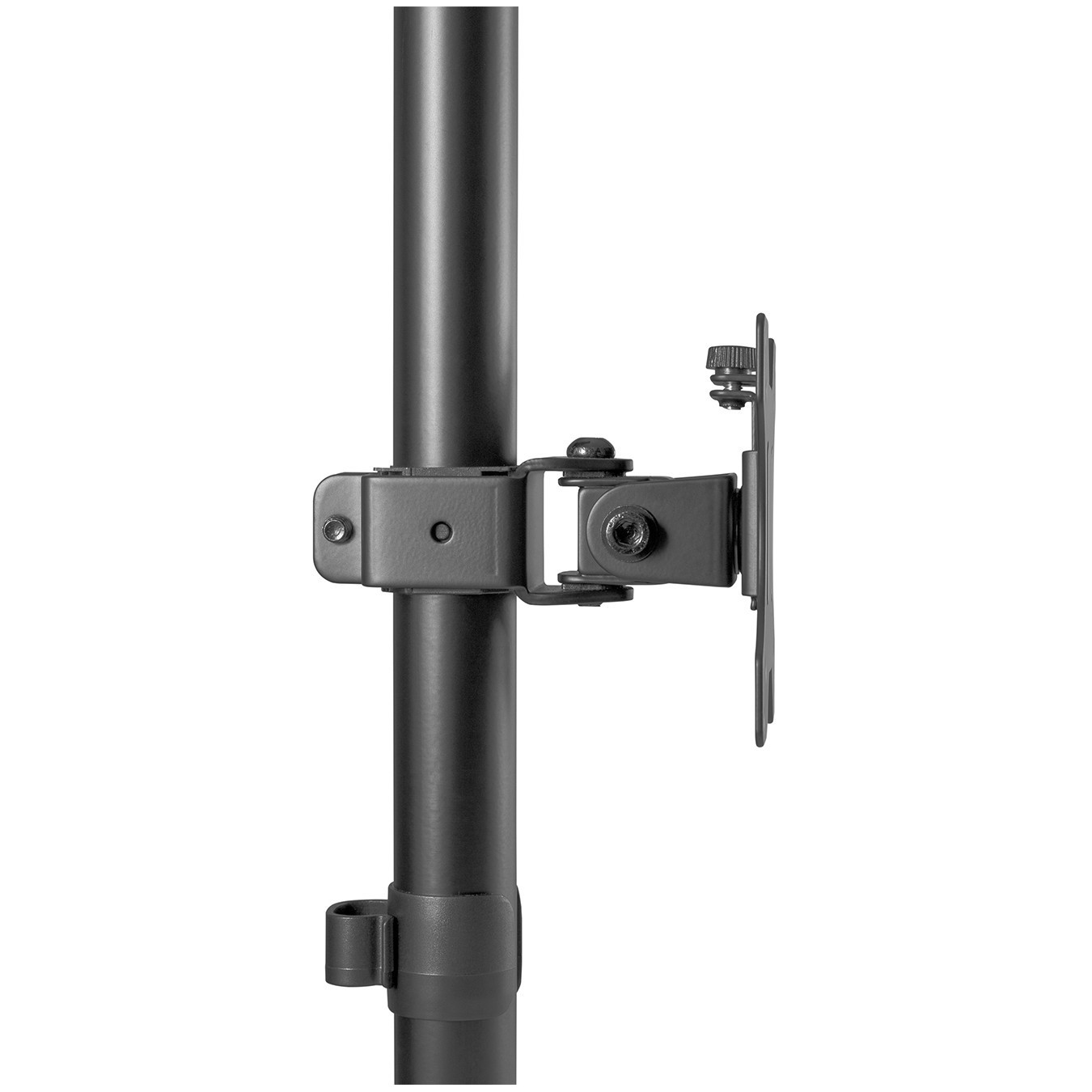 DIGITUS Dual Monitor Vertical Mount 17-32in (43-81cm) Desk Clamp - 2x Arm, 8 kg per arm - Black