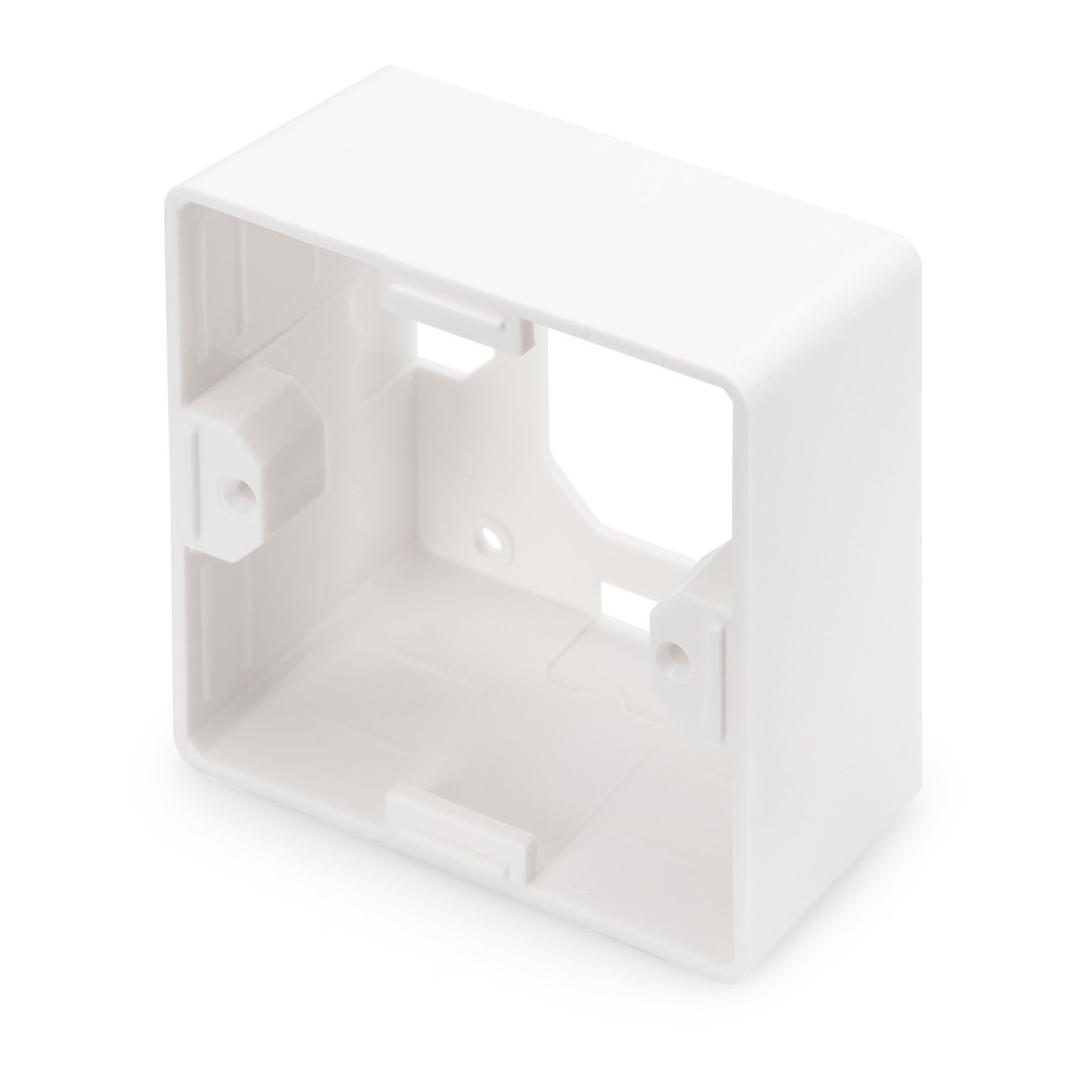 Surface Mount Enclosure for Keystone Wall Outlet - White (80x80 mm opening, 50 mm depth) — Buy in Cyprus with Fast Delivery