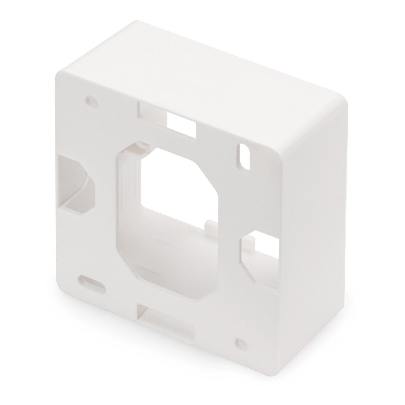 Surface Mount Enclosure for Keystone Wall Outlet - White (80x80 mm opening, 50 mm depth) — Buy in Cyprus with Fast Delivery
