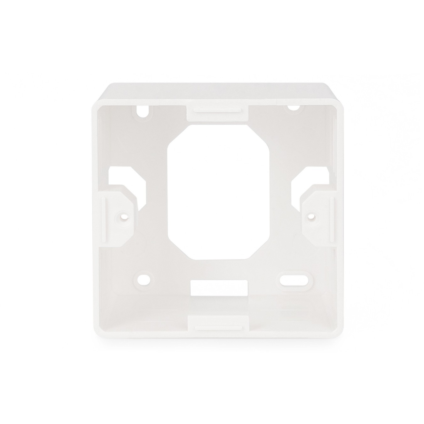 Surface Mount Enclosure for Keystone Wall Outlet - White (80x80 mm opening, 50 mm depth) — Buy in Cyprus with Fast Delivery