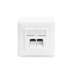Buy DIGITUS RJ45 Outlet 2x RJ45 Cat6 Shielded Surface-Mount 5-Piece Set - Shield... in Cyprus, Nicosia, Limassol, Larnaka, Pafos
