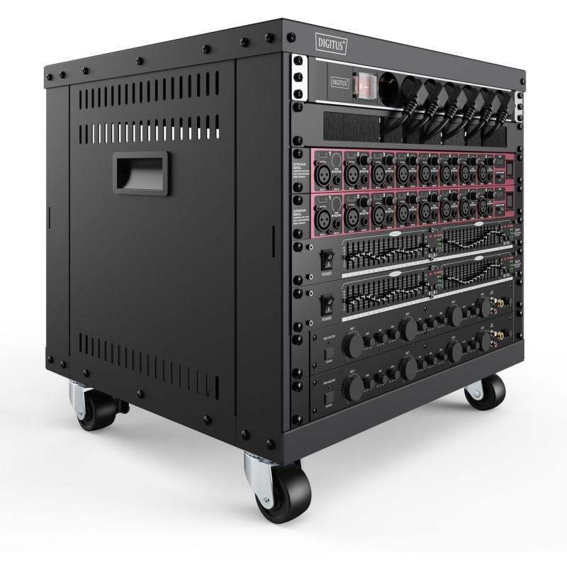Buy DIGITUS Universal 19-Inch Equipment Rack with Castors - (Black, Steel, Frees... in Cyprus, Nicosia, Limassol, Larnaka, Pafos