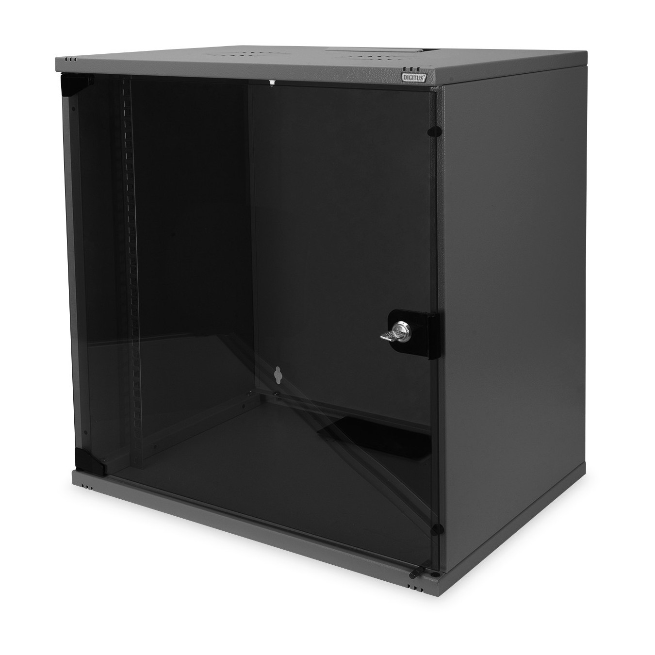 DIGITUS SOHO 12U Wall Mount Cabinet - 595x540x400 mm - Black — Buy in Cyprus with Fast Delivery